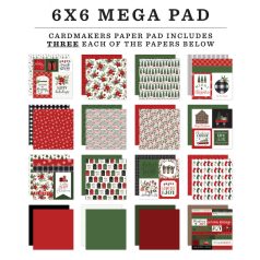   Papírkészlet 6" (15 cm), Home For Christmas / Echo Park Paper Pack (48 lap)