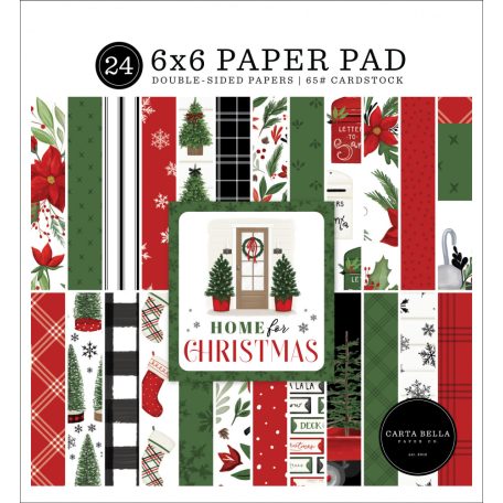 Papírkészlet 6" (15 cm), Home For Christmas / Echo Park Paper Pack (24 lap)