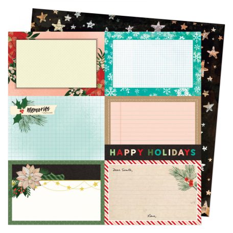 Scrapbook papír 12" (30 cm), Happy Holidays / AC - Vicki Boutin - Warm Wishes
 (1 ív)