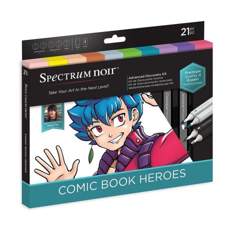 Alkoholos marker készlet , Advanced Comic Book Heroes / Spectrum Noir Discovery Kit (1 csomag)