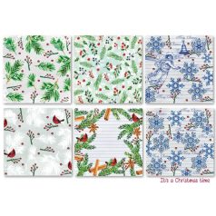   Papírkészlet 8" (20 cm), Christmas Time / Decorer Scrapbook Paper (24 ív)