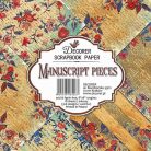 Papírkészlet 8" (20 cm), Manuscript Pieces / Decorer Scrapbook Paper (24 ív)