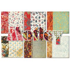   Papírkészlet 8" (20 cm), Motley / Decorer Scrapbook Paper (24 ív)