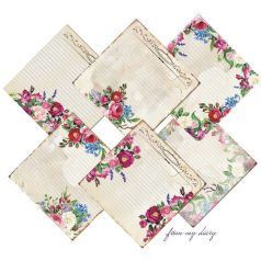   Papírkészlet 8" (20 cm), From my Diary / Decorer Scrapbook Paper (24 ív)