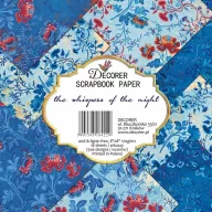   Papírkészlet 8" (20 cm), The Whispers of the Night / Decorer Scrapbook Paper (24 ív)