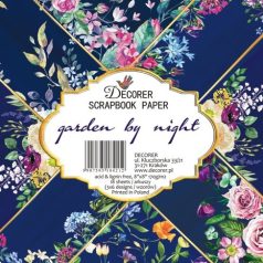   Papírkészlet 8" (20 cm), Garden by Night / Decorer Scrapbook Paper (24 ív)