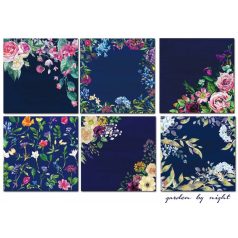   Papírkészlet 8" (20 cm), Garden by Night / Decorer Scrapbook Paper (24 ív)
