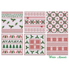   Papírkészlet 8" (20 cm), Winter Moments / Decorer Scrapbook Paper (24 ív)