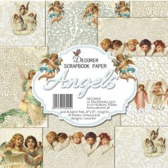   Papírkészlet 8" (20 cm), Angels / Decorer Scrapbook Paper (24 ív)