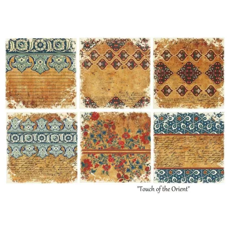 Papírkészlet 8" (20 cm), Touch of the Orient / Decorer Scrapbook Paper (24 ív)