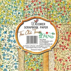   Papírkészlet 6" (15 cm), The Old Times Spring / Decorer Scrapbook Paper (24 ív)
