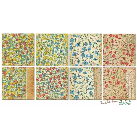 Papírkészlet 6" (15 cm), The Old Times Spring / Decorer Scrapbook Paper (24 ív)