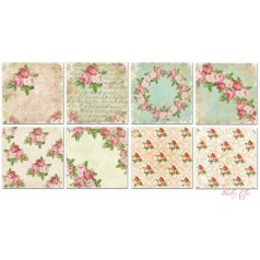   Papírkészlet 6" (15 cm), Shabby Chic / Decorer Scrapbook Paper (24 ív)