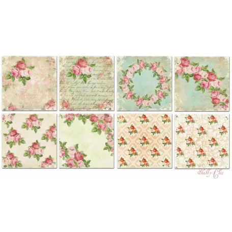 Papírkészlet 6" (15 cm), Shabby Chic / Decorer Scrapbook Paper (24 ív)