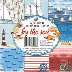   Papírkészlet 6" (15 cm), By the Sea / Decorer Scrapbook Paper (24 ív)