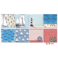   Papírkészlet 6" (15 cm), By the Sea / Decorer Scrapbook Paper (24 ív)