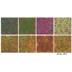   Papírkészlet 6" (15 cm), Vintage Fabric / Decorer Scrapbook Paper (24 ív)
