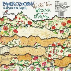   Papírkészlet 12" (30 cm), The Old Times Spring / Decorer Scrapbook Paper (18 ív)
