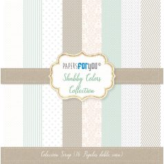   Papírkészlet 12" (30 cm), Shabby Colors / Papers For You Scrap Paper Pack (16 ív)