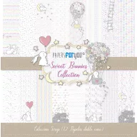   Papírkészlet 12" (30 cm), Sweet Bunnies / Papers For You Scrap Paper Pack (12 ív)