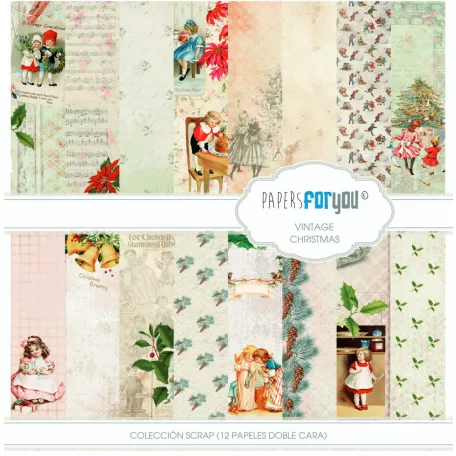 Papírkészlet 12" (30 cm), Vintage Christmas / Papers For You Scrap Paper Pack (12 ív)