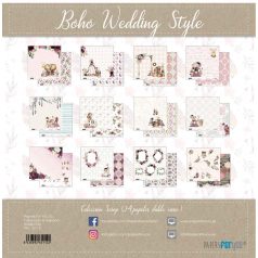   Papírkészlet 6.6" (17 cm), Wedding Boho Style / Papers For You Scrap Paper Pack (24 ív)