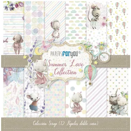 Papírkészlet 12" (30 cm), Summer Love / Papers For You Scrap Paper Pack (12 ív)