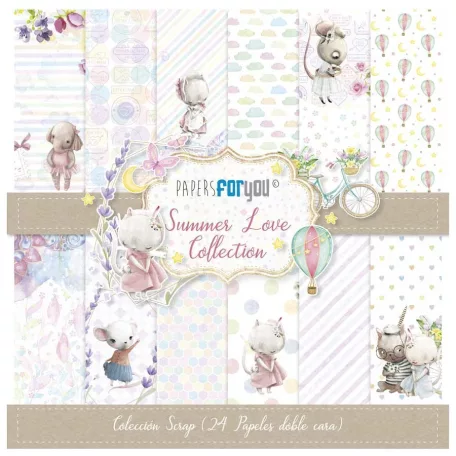 Papírkészlet 6.6" (17 cm), Summer Love / Papers For You Scrap Paper Pack (24 ív)