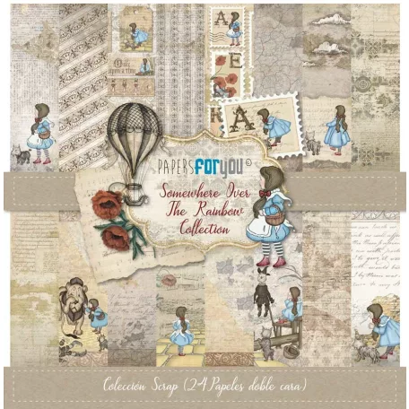 Papírkészlet 6.6" (17 cm), Somewhere Over The Rainbow / Papers For You Scrap Paper Pack (24 ív)