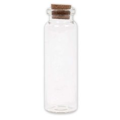 Stamperia Üvegcse - 3x8cm Glass Vials (6 db)