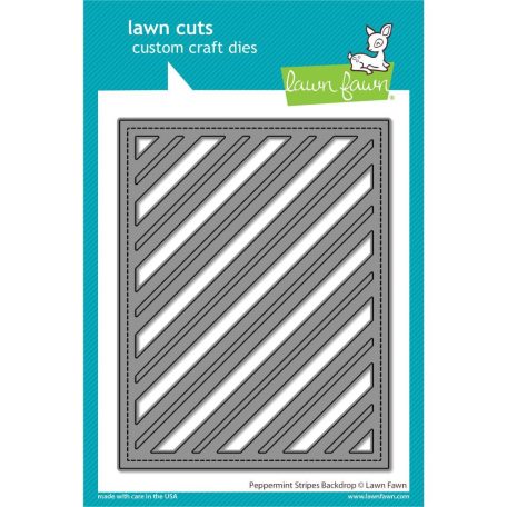 Vágósablon LF2705, Peppermint Stripes Backdrop / Lawn Cuts Custom Craft Die (1 csomag)