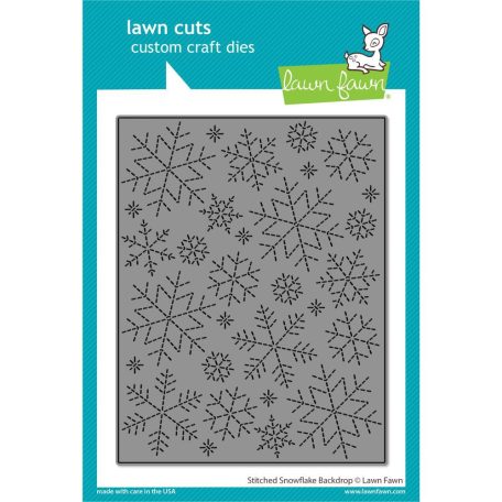 Vágósablon LF2704, Stitched Snowflake Backdrop / Lawn Cuts Custom Craft Die (1 csomag)