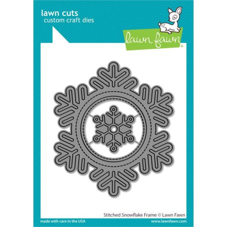 Vágósablon LF2701, Stitched Snowflake Frame / Lawn Cuts Custom Craft Die (1 csomag)