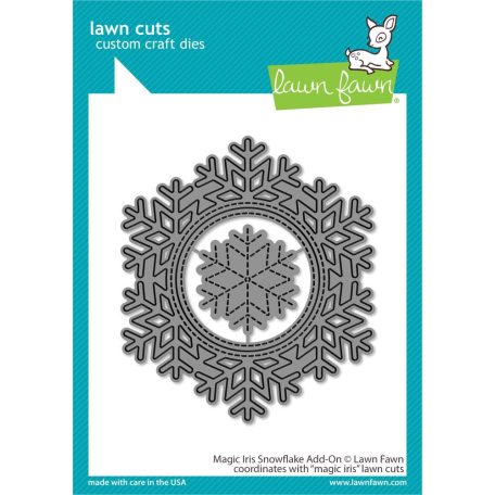 Vágósablon LF2697, Magic Iris Snowflake Add-On / Lawn Cuts Custom Craft Die (1 csomag)