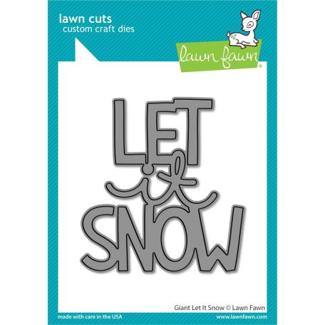 Vágósablon LF2695, Giant Let It Snow / Lawn Cuts Custom Craft Die (1 csomag)