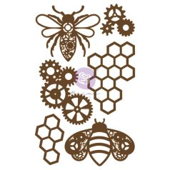   Chipboard , Powerful Bees / Prima Marketing Chipboard Diecut (1 csomag)