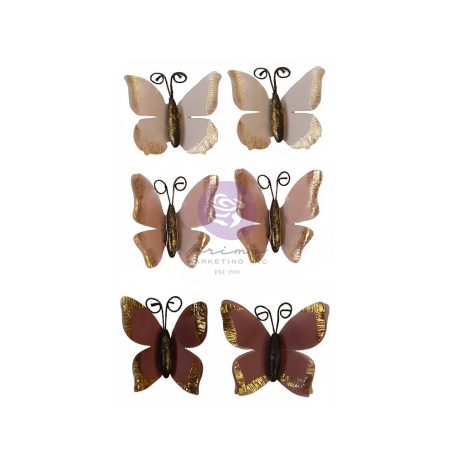 Díszítőelem , Butterfly Chase / Prima Marketing Sharon Ziv Flowers (1 csomag)