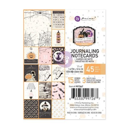 Komment kártya , Thirty-One / Prima Marketing Journaling Cards (45 lap)