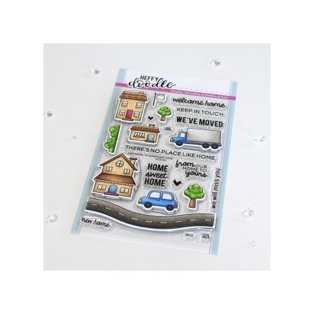Szilikonbélyegző HFD0359, Sweet Home / Heffy Doodle Clear Stamps (1 csomag)