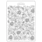 Textúra alap A5, Classic Christmas Texture / Stamperia Soft Mould (1 db)