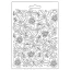 Textúra alap A5, Classic Christmas Texture / Stamperia Soft Mould (1 db)