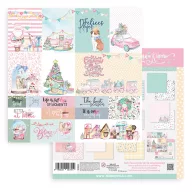   Papírkészlet 8" (20 cm), Christmas Rose / Stamperia Paper Pack (10 ív)