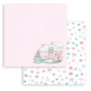 Papírkészlet 8" (20 cm), Christmas Rose / Stamperia Paper Pack (10 ív)