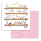 Papírkészlet 8" (20 cm), Christmas Rose / Stamperia Paper Pack (10 ív)