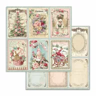   Papírkészlet 6" (15 cm), Pink Christmas / Stamperia Paper Pack (10 ív)