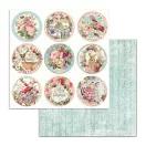 Papírkészlet 6" (15 cm), Pink Christmas / Stamperia Paper Pack (10 ív)