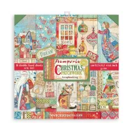   Papírkészlet 6" (15 cm), Christmas Patchwork / Stamperia Paper Pack (10 ív)