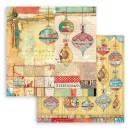 Papírkészlet 6" (15 cm), Christmas Patchwork / Stamperia Paper Pack (10 ív)