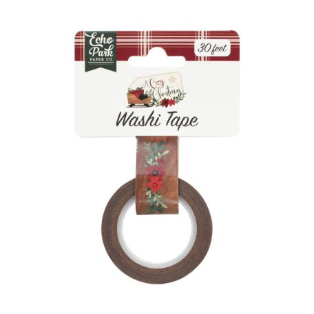 Dekorációs ragasztószalag  Floral Swag A Cozy Christmas/ Echo Park Washi Tape (1 db)