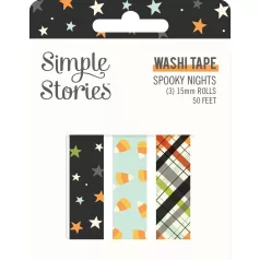   Dekorációs ragasztószalag , Washi Tape / Simple Stories Spooky Nights (3 db)